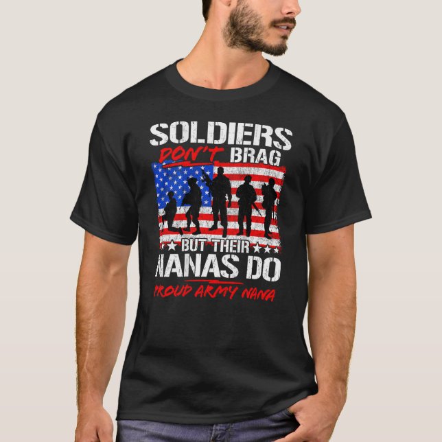 Nana do exército orgulhoso camisa soldados do orgu (Frente)
