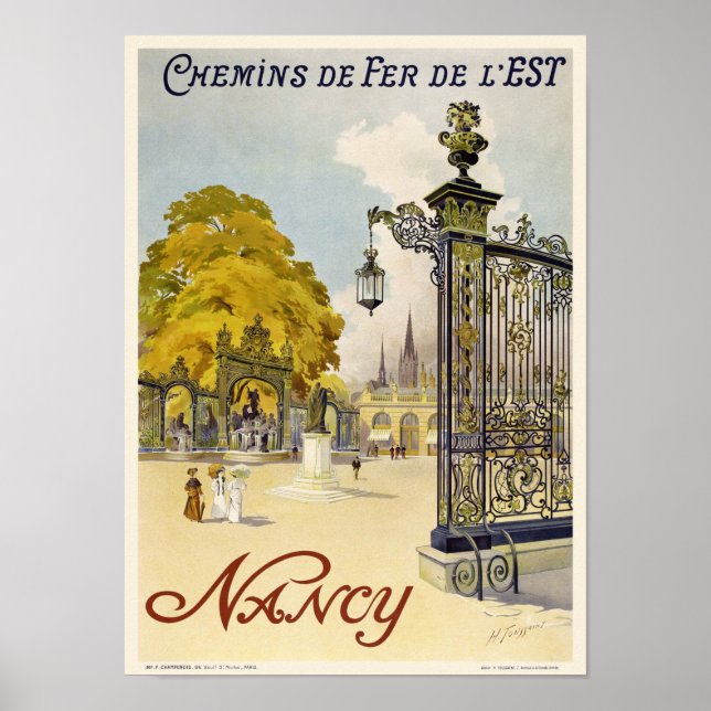 Nancy França, Poster vintage 1908 (Frente)