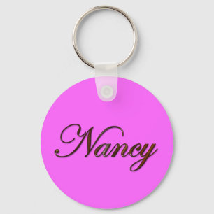 NANCY Nome-Marcou o chaveiro ou a Zipper-tração 