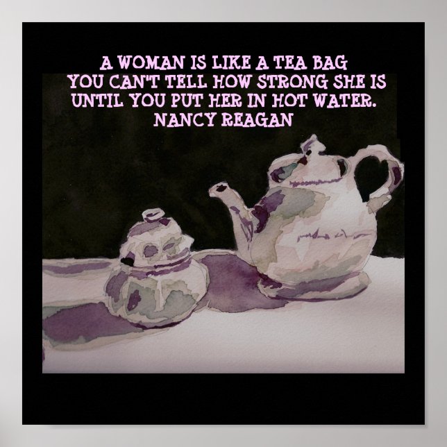 NANCY REAGAN QUOTE - POSTER (Frente)