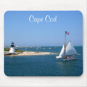 Nantucket Cape Cod Lighthouse & Harbor Mousepad