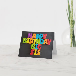 Não: 183 FELIZ Cartão GRANDE SIS DE ANIVERSÁRIO