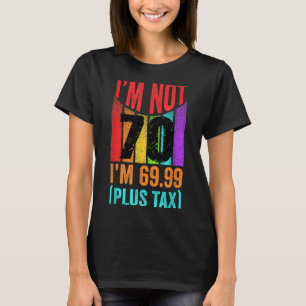 Não 70 6999 Mais Imposto Camisa de Aniversário Par