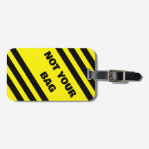 Não a sua etiqueta de bagagem