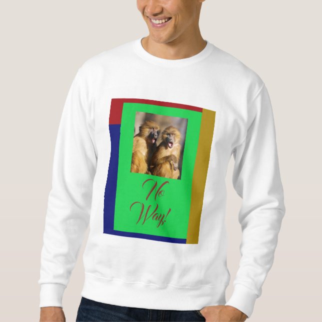 Não Acredito! Camiseta Macaco Abstrato (Frente)