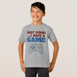 Não Agora - Camisa T-Shirt SEM Tela Para Crianças