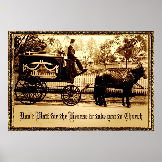 Não aguarde Poster personalizável (Frente)