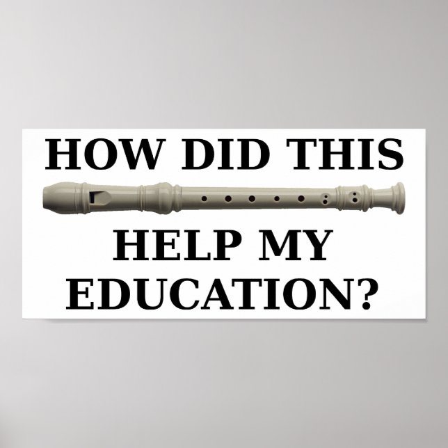 Não ajudou Poster engraçado (Frente)