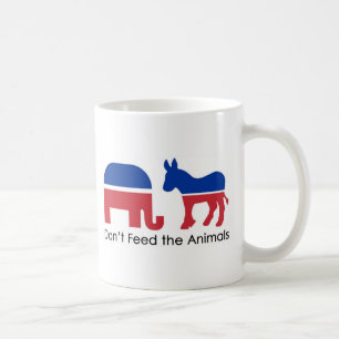 Não alimente aos animais a caneca de café