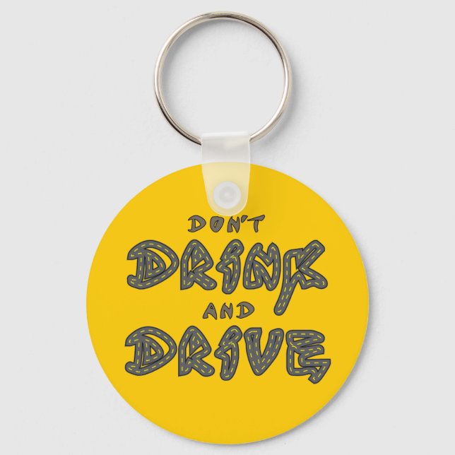 Não Beba nem dirija Chaveiro (Frente)