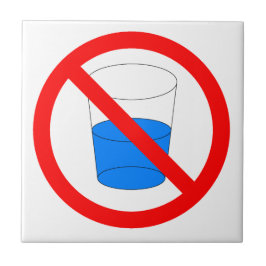 Não beba o sinal da água