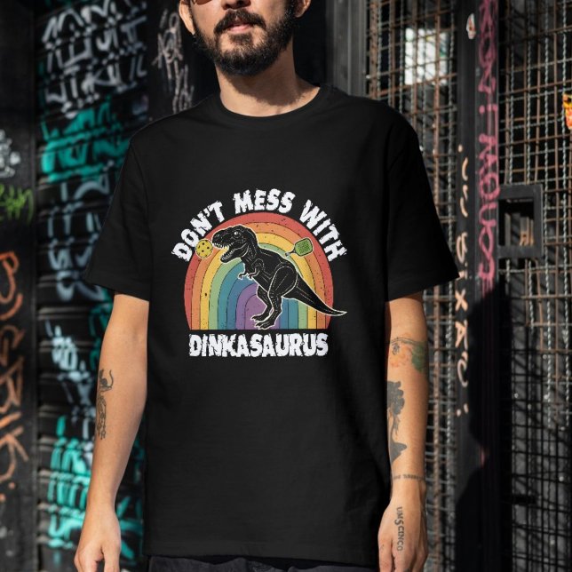 Não Brinque Com a Camisa de Pickleball Dinkasaurus (Don’t Mess With Dinkasaurus Pickleball )
