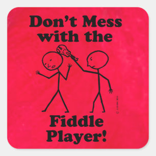 Não brinque com o adesivo quadrado do jogador ocio