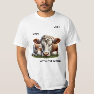"Não..." Camiseta Masculina Personalizável com Pia