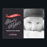 Não Cartões de foto de Natal Noturnos Silenciosos<br><div class="desc">Celebre a temporada de férias com este adorável cartão de férias de Berry Berry Sweet. Disponível em outras cores.</div>