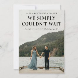 Não conseguimos esperar anúncio de casamento
