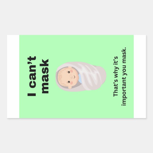 Não consigo mascarar grandes adesivos de papel (Frente)