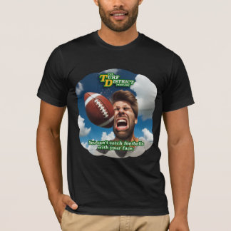 Não consigo pegar bolas de futebol com sua camisa 