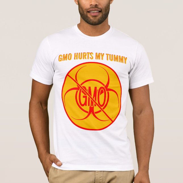 Não contém OGM Camisas Bioperigosas OGM personaliz (Frente)