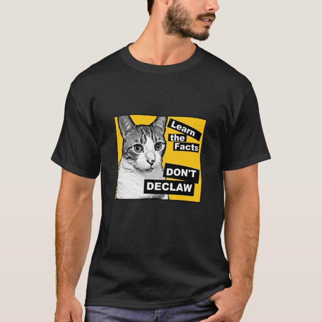 Não declaw a camisa dos homens (Frente)