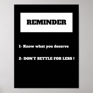 NÃO DEFINIR PARA MENOS Poster de citação de Motiva