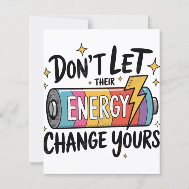 ⚡ Não Deixe a Energia Deles Mudar a Sua (Frente)