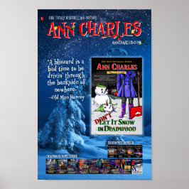 Não deixe nevar em Deadwood poster Ann Charles