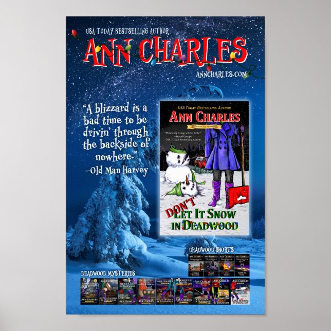 Não deixe nevar em Deadwood poster Ann Charles (Frente)