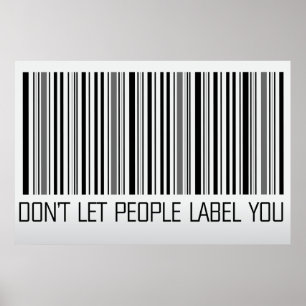 não deixe que o pessoas o rotule poster