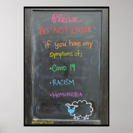 não digite se tiver sinais de... poster