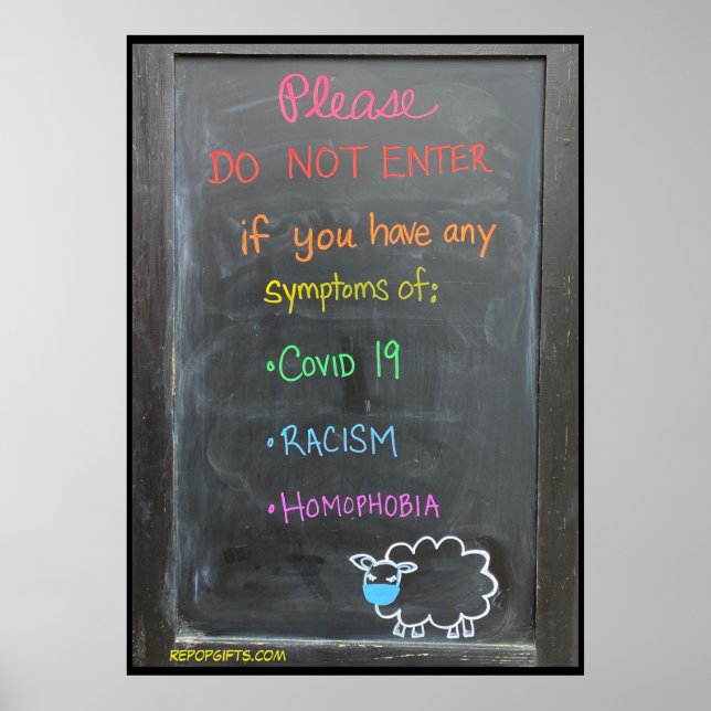 não digite se tiver sinais de... poster (Frente)