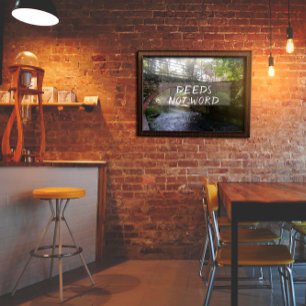 Não diz poster de provérbio inspirador