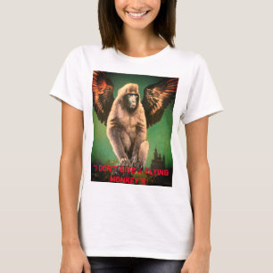 Não dou camiseta feminina a macaco voador