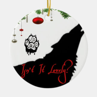 Não é adorável ornamento cerâmico?