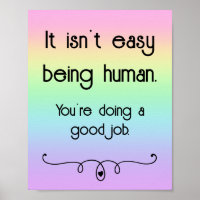 Não é fácil ser um bom trabalho humano Poster Arco