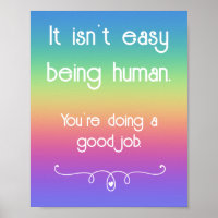 Não é fácil ser um bom trabalho humano Poster Arco