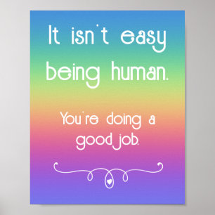 Não é fácil ser um bom trabalho humano Poster Arco