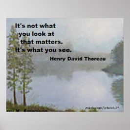 NÃO É O QUE VOCÊ OLHA PARA O POSTER THOREAU