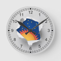 Não é tão chato relógio de parede do escritório