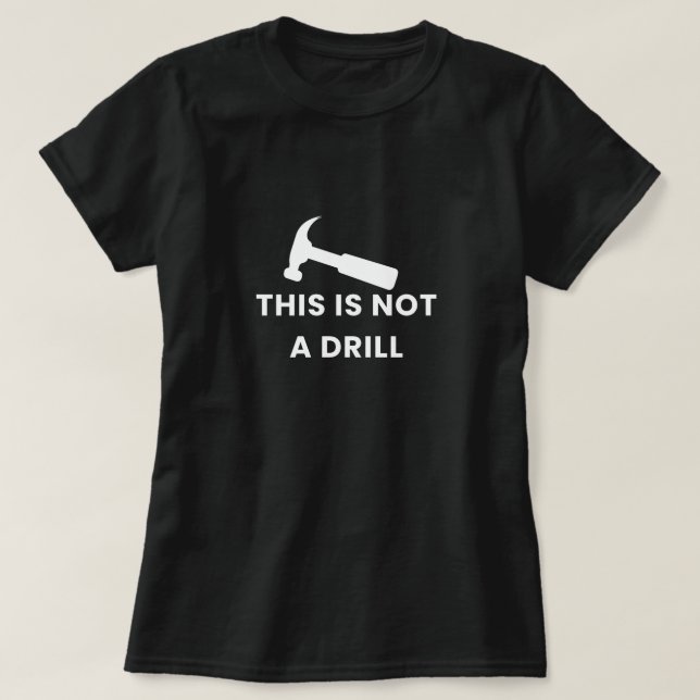 Não é uma camiseta feminina (Frente do Design)