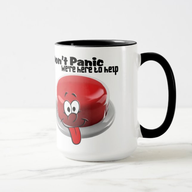 Não entre em pânico na caneca Ringer (Direita)