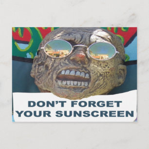 Não Esqueça o Seu Cartão Postal de Protetor Solar