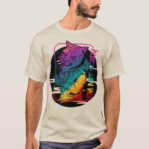 Não estou assustado - Camiseta Gráfica do Lobo Col