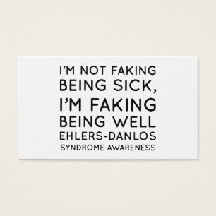Não estou fingindo estar doente. Estou fingindo es