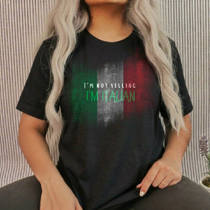 Não estou gritando, sou italiana Camiseta de menin