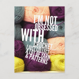 Não estou obcecado com o cartão postal do Croche