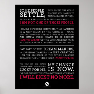 Não Existe Mais Manifesto Poster Large Blk