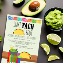 Não Faça Taco 'Bout Convite de Surpresa para Festa