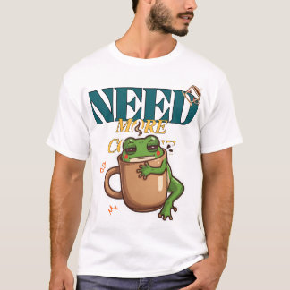 Não Fale Comigo Antes do Café Camiseta de Sapo Irr