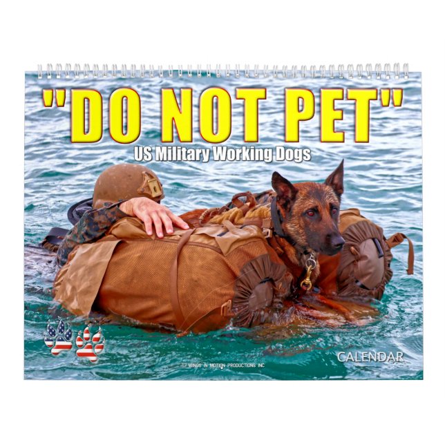 "NÃO FAZER" - Calendário dos Cães de Trabalho Mili (Capa)